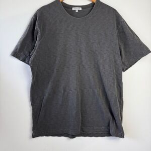 GUSTIN XL Mens Gray Cotton Crew Neck Short Sleeve T-Shirt Top